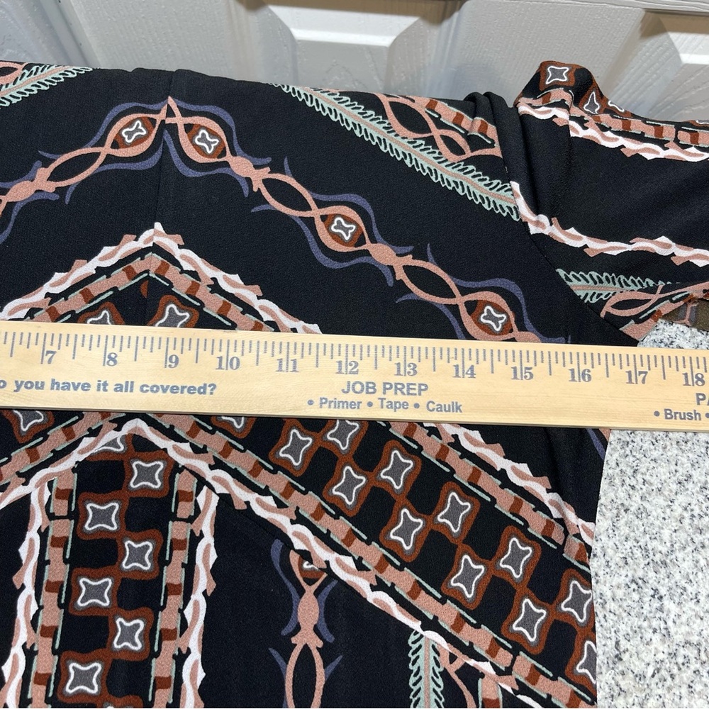 Free People Stella Midi Dress Boho Chic Long Sleeve Geometric Print Size M - Picture 10 of 12